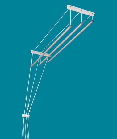 Deckentrockner 3 Stab aluminium ø16 mm rundes Stange