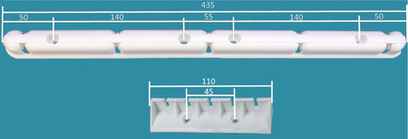 Deckentrockner 5 Stab stahl ø13 mm rundes Stange