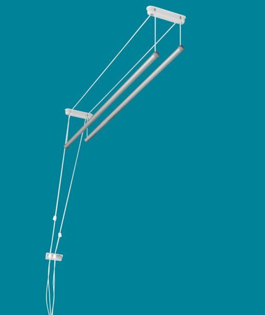 Deckentrockner 2 Stab aluminium ø25 mm rundes Stange