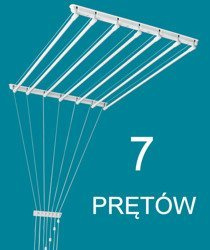 Deckentrockner 7 Stab stahl ø13 mm rundes Stange