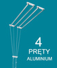 Suszarka sufitowa 4 prętowa aluminium ø16 mm