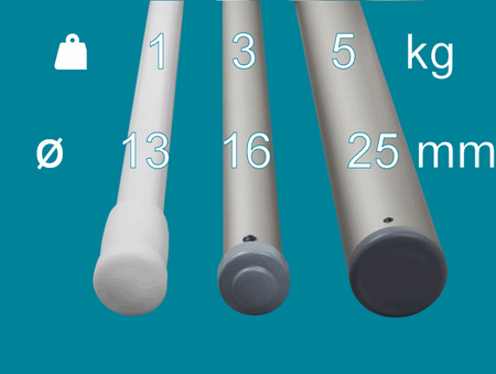 Deckentrockner 6 Stab stahl ø13 mm rundes Stange