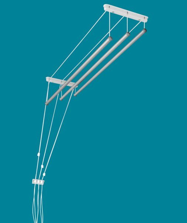 Deckentrockner 3 Stab aluminium ø25 mm rundes Stange