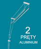 Suszarka sufitowa 2 prętowa aluminium ø16 mm