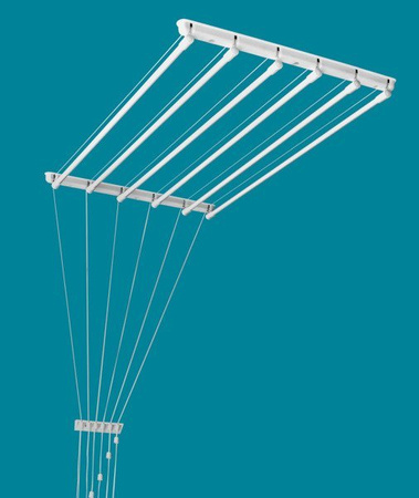 Suszarka sufitowa brodzikowa 6 prętowa stal ø13 mm 60 cm