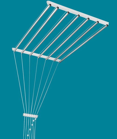 Deckentrockner 7 Stab aluminium ø16 mm rundes Stange