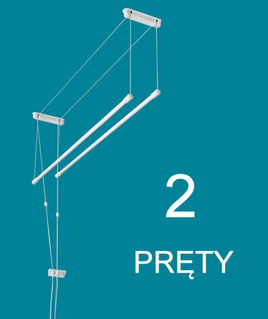 Deckentrockner 2 Stab stahl ø13 mm rundes Stange